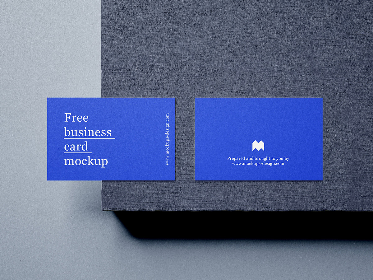 Free business cards mockup