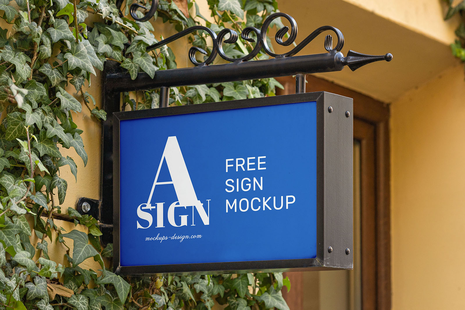 Shop sign mockup