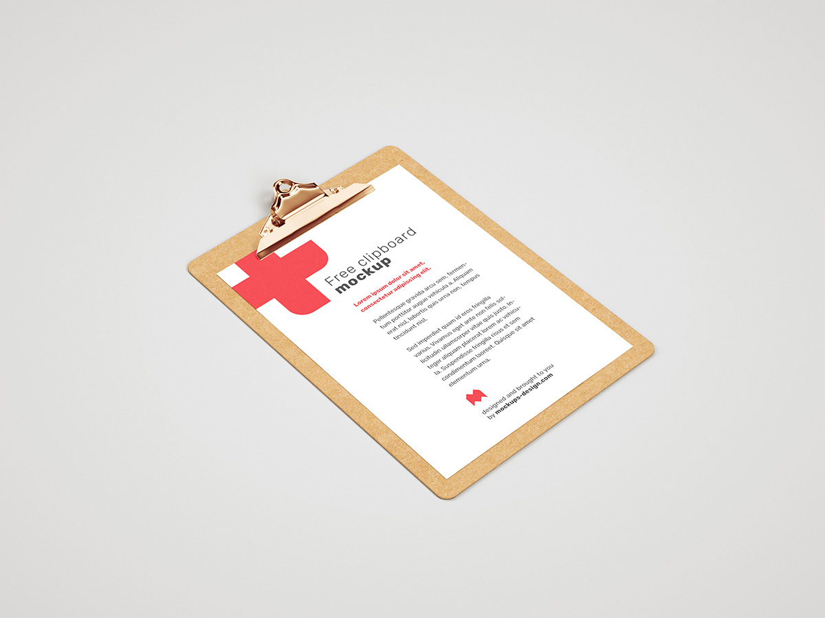 Download Free Clipboard Mockup Mockups Design