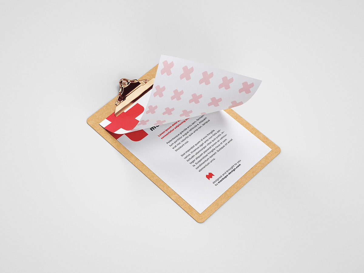 Free clipboard mockup