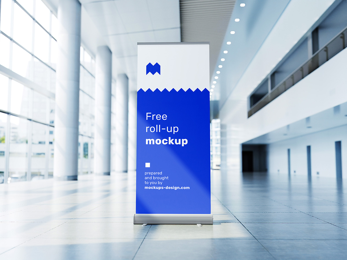 Download Free Roll Up Mockup Mockups Design