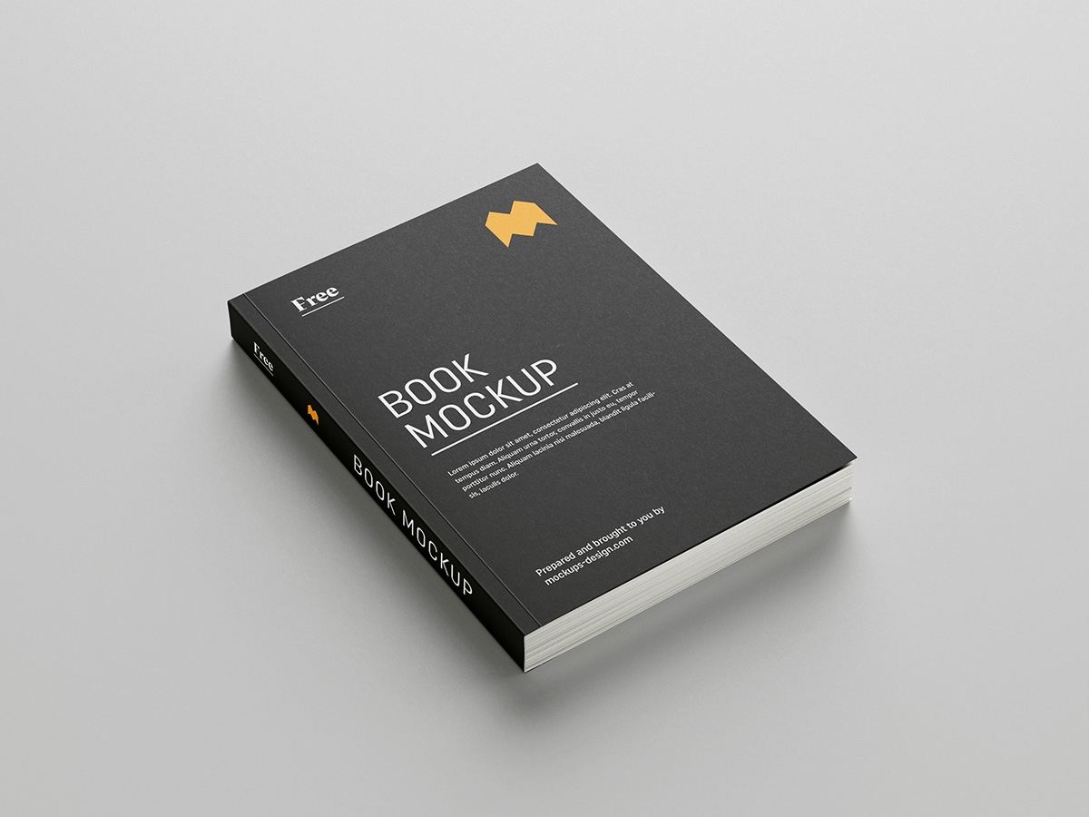 Free book mockup