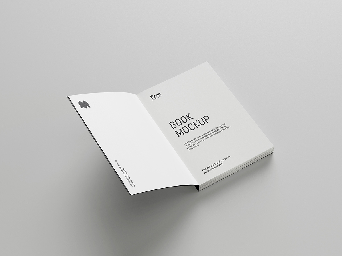 Free book mockup