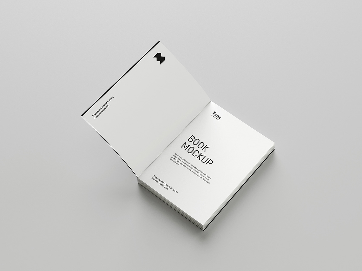 Free book mockup