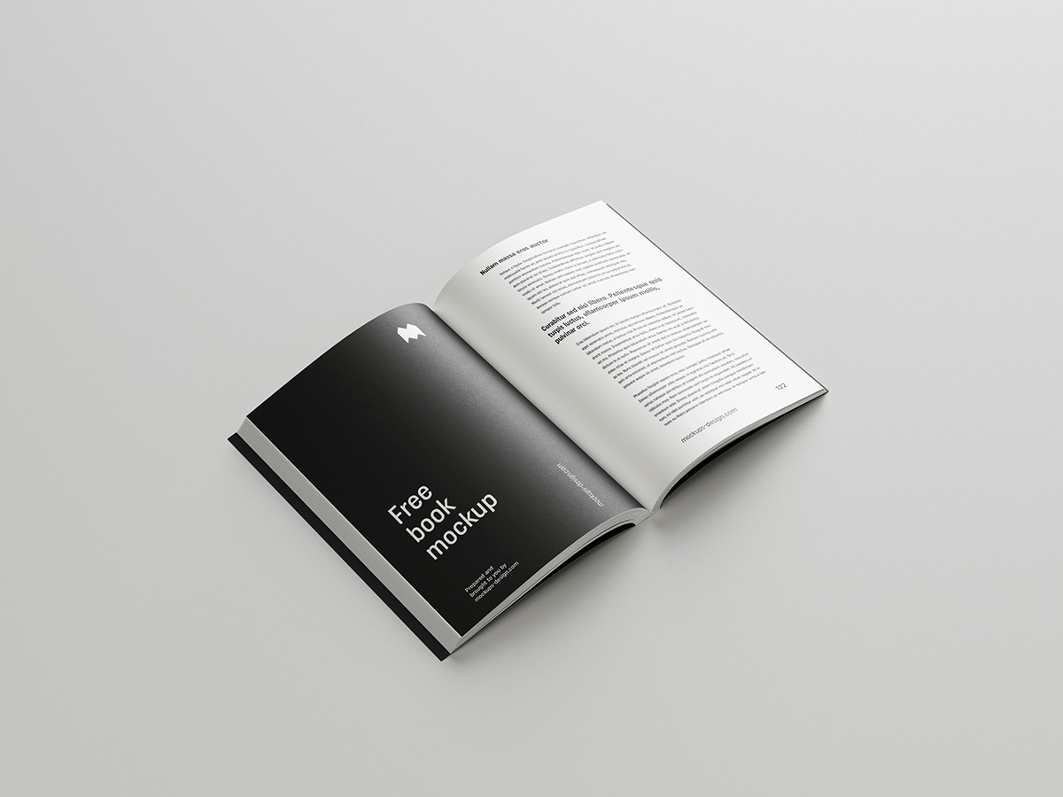 Free book mockup