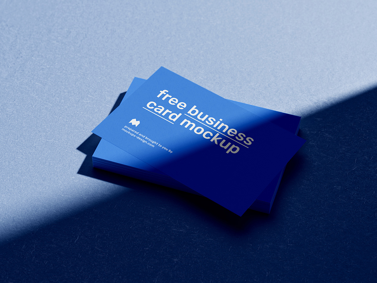 Free business cards mockup