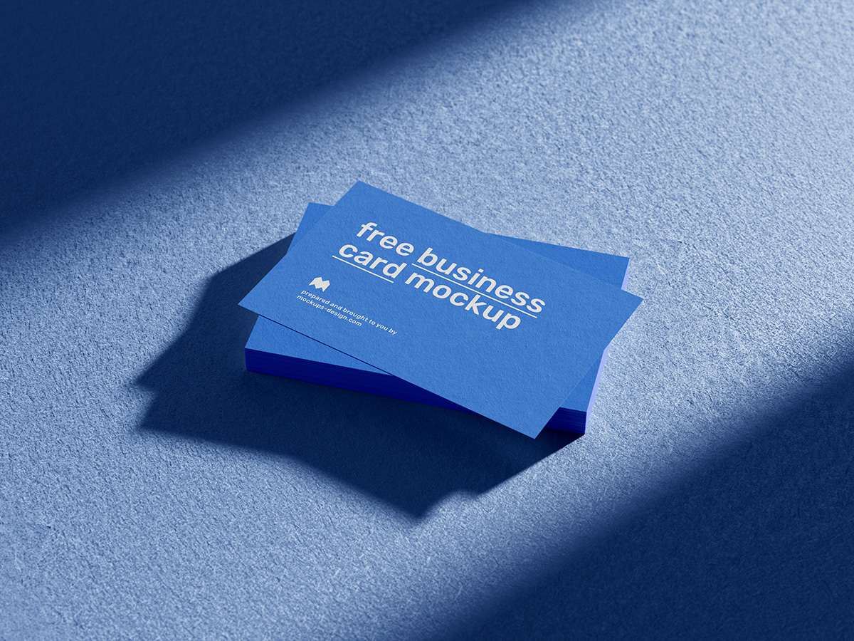 Free business cards mockup