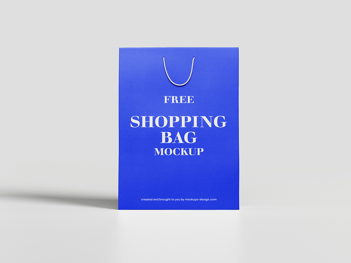 Free shopping bag mockup