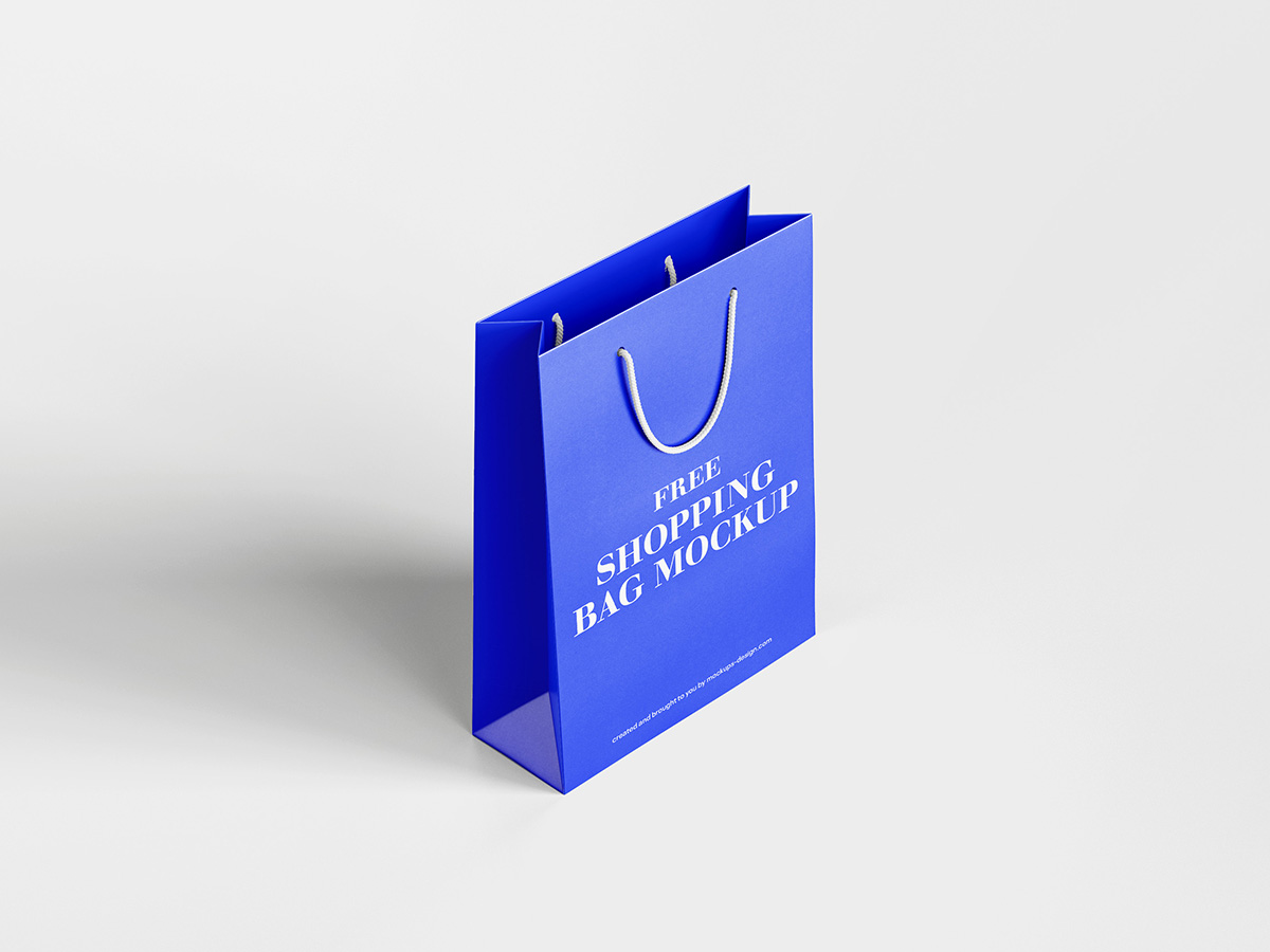 Free shopping bag mockup