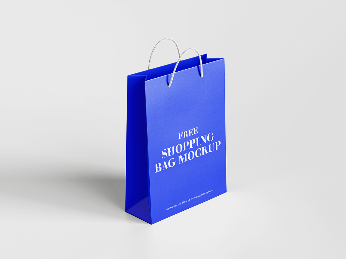 Free shopping bag mockup