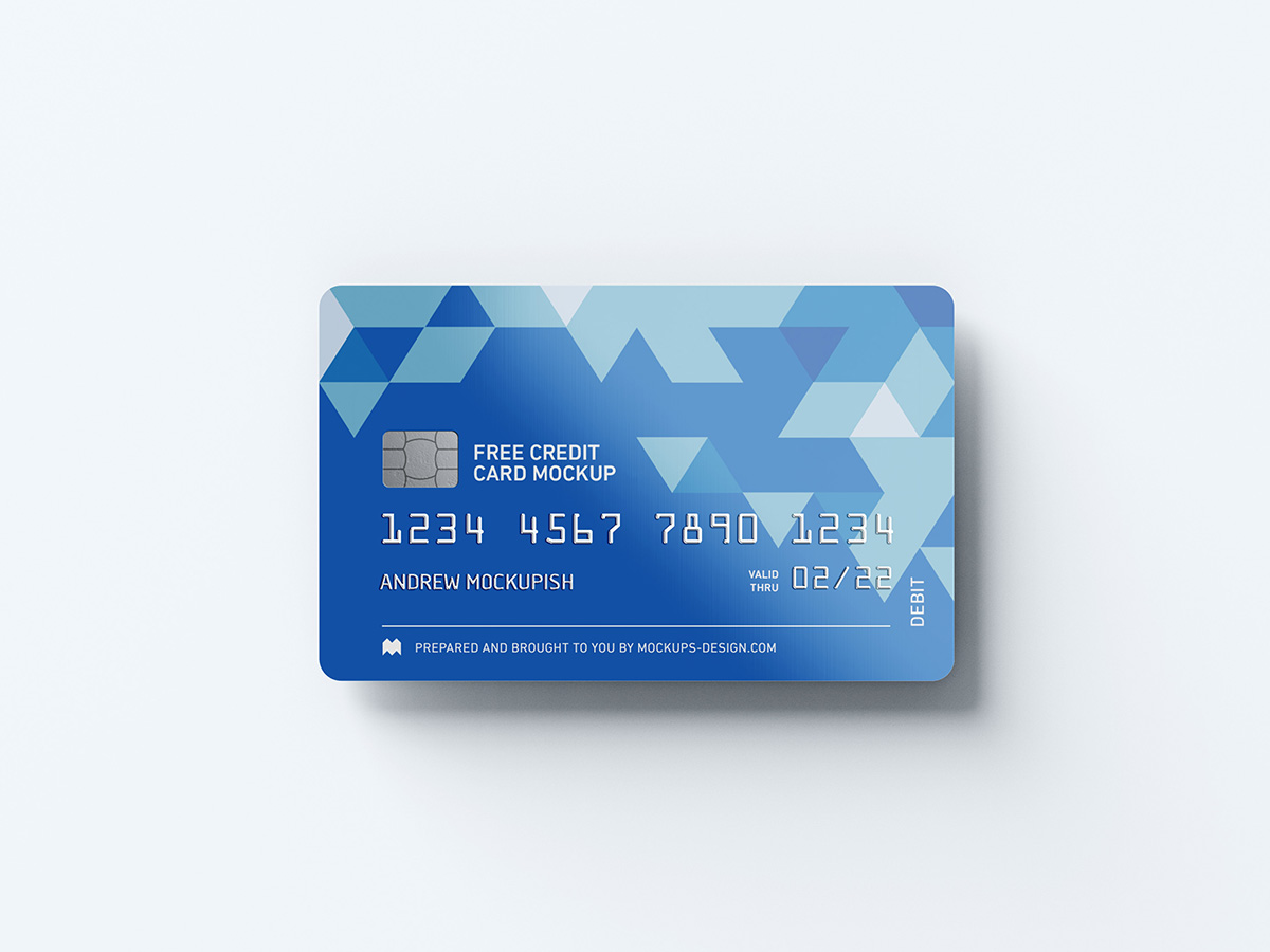 Free Credit Card Mockup Mockups Design