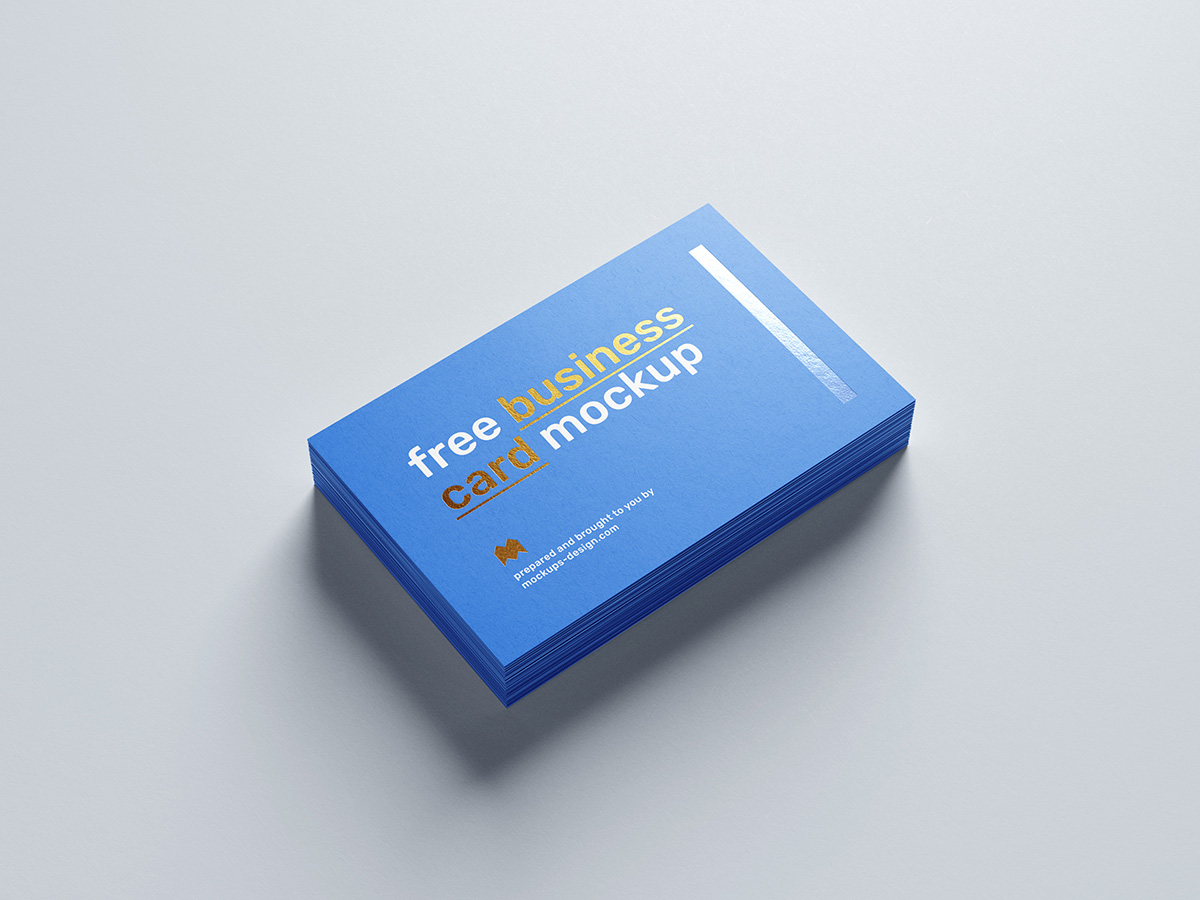 Download Free Foil Business Card Mockup Mockups Design Free Premium Mockups