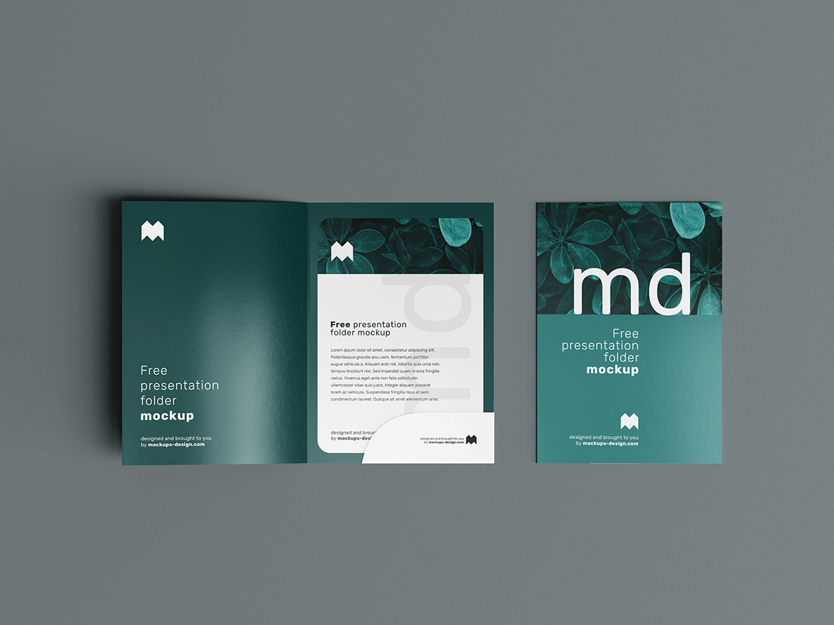 Download Free presentation folder mockup - Mockups Design | Free ...