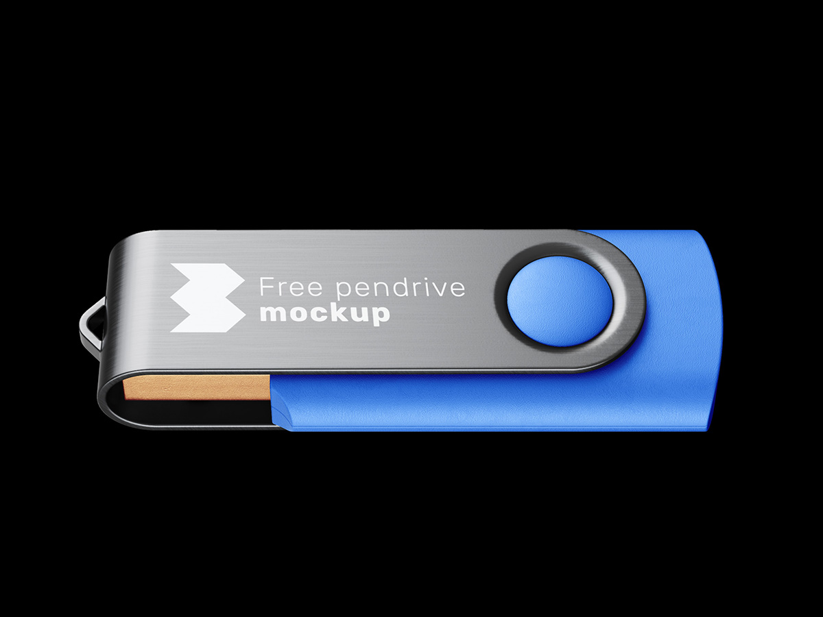 Free pendrive mockup