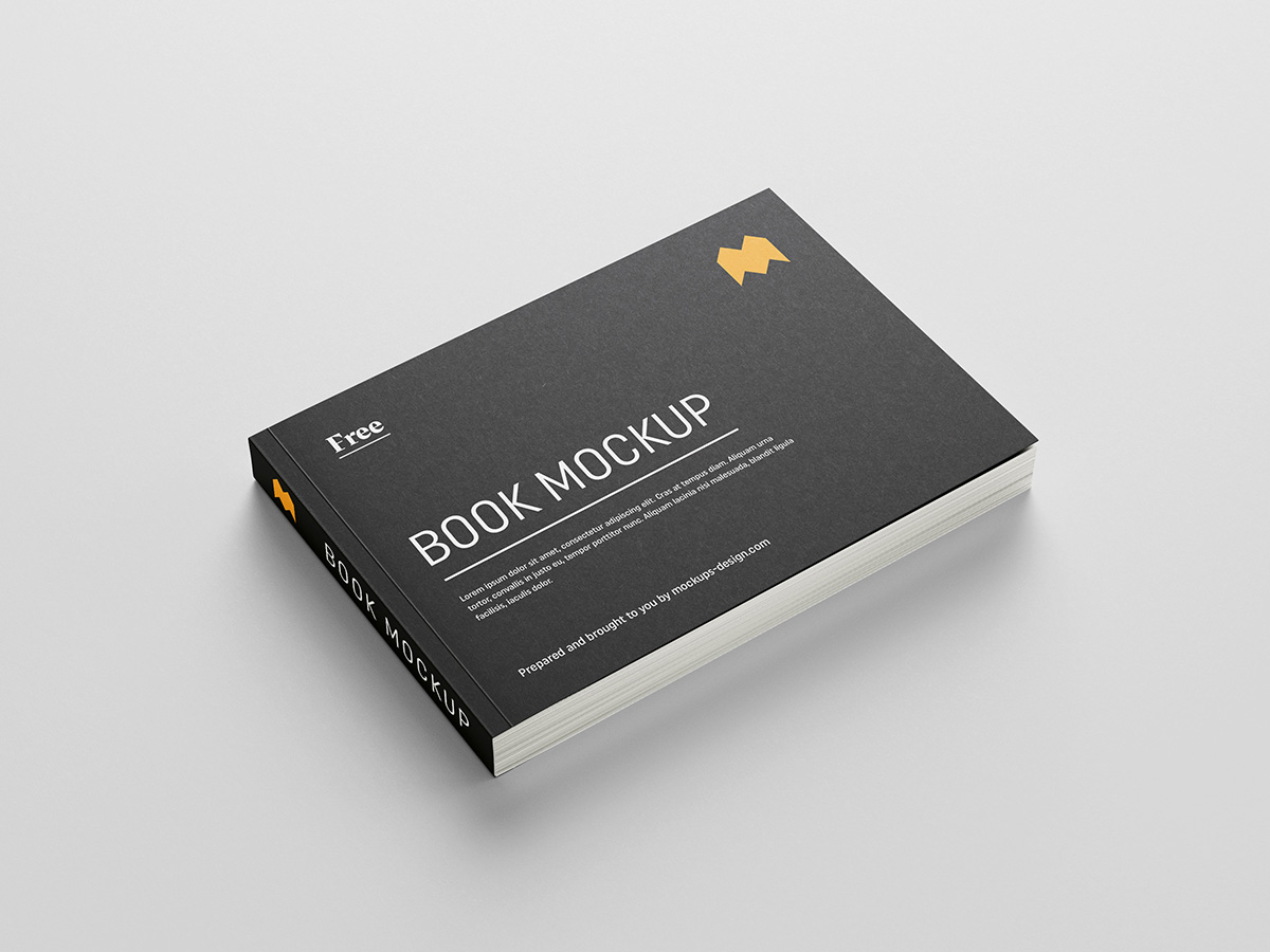 Download Free landscape book mockup - Mockups Design | Free Premium Mockups