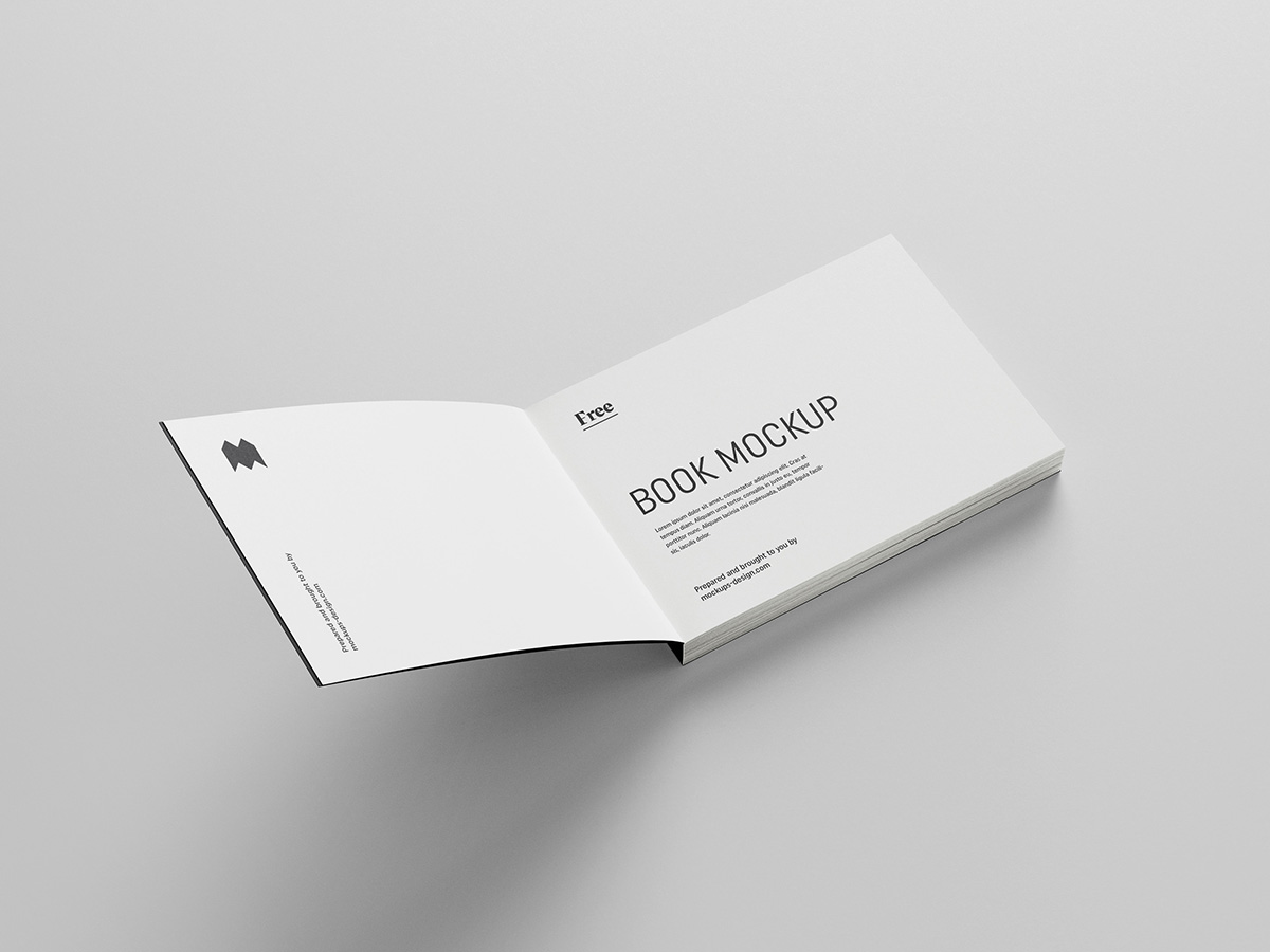 Download Free landscape book mockup - Mockups Design | Free Premium Mockups