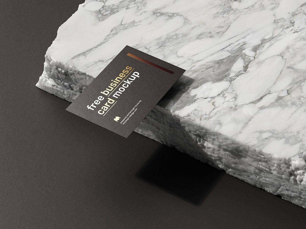 Free business cards mockup