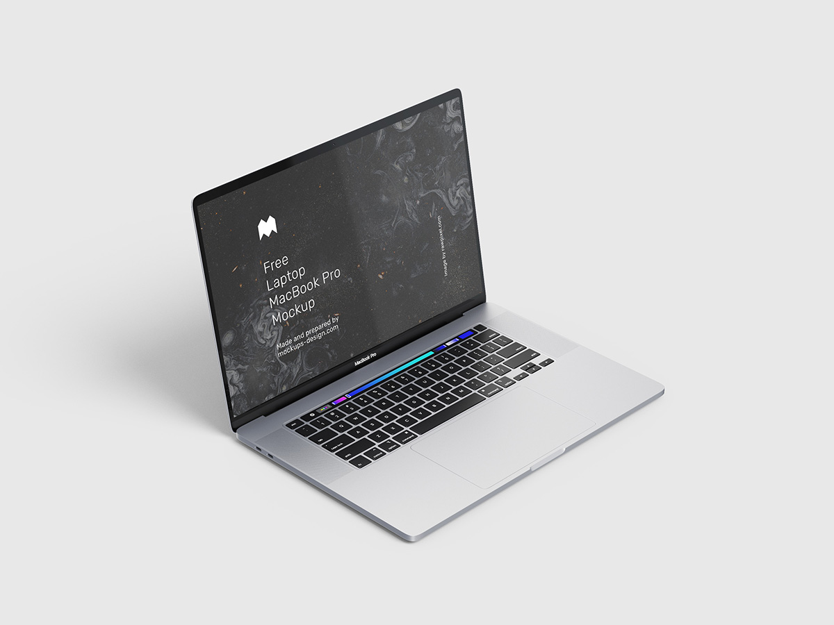 Free MacBook Pro Mockup (PSD)