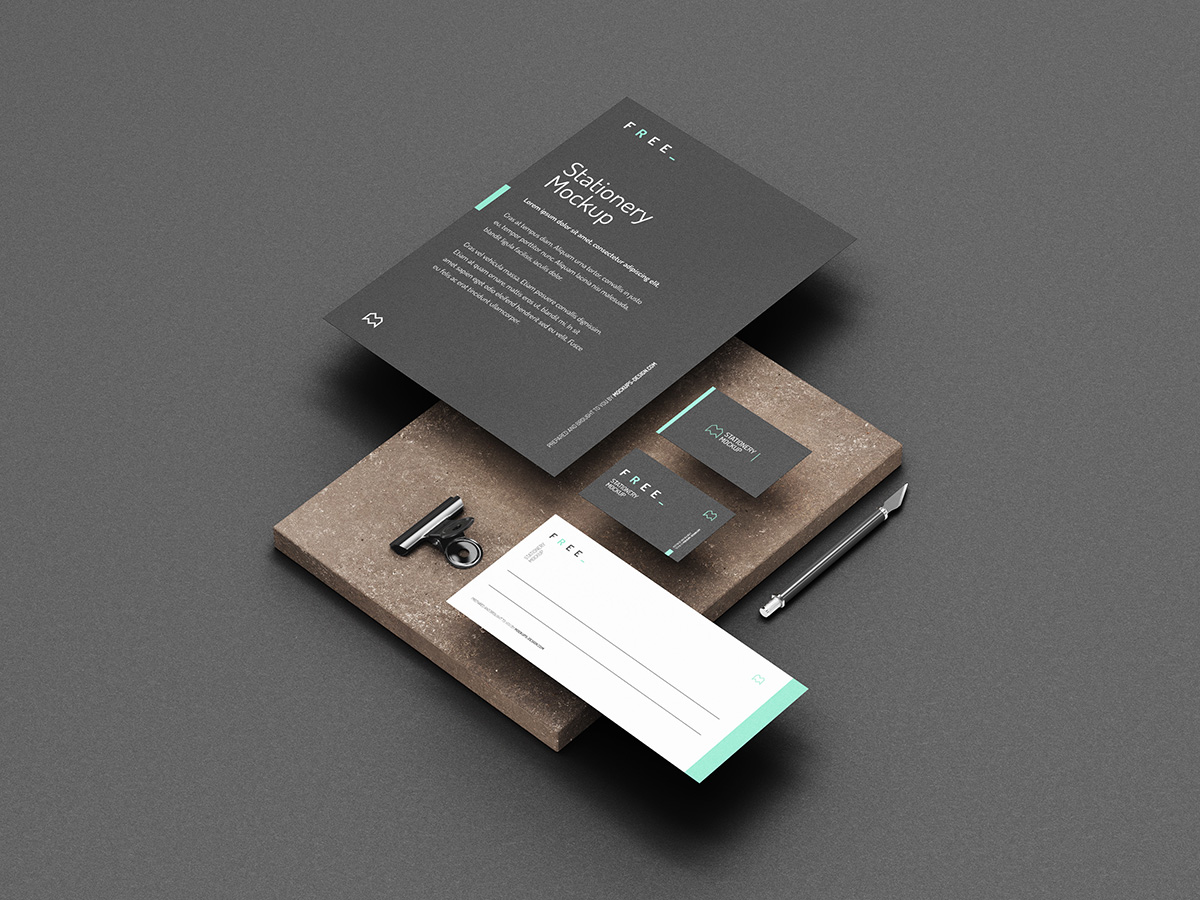 Free stationery mockup