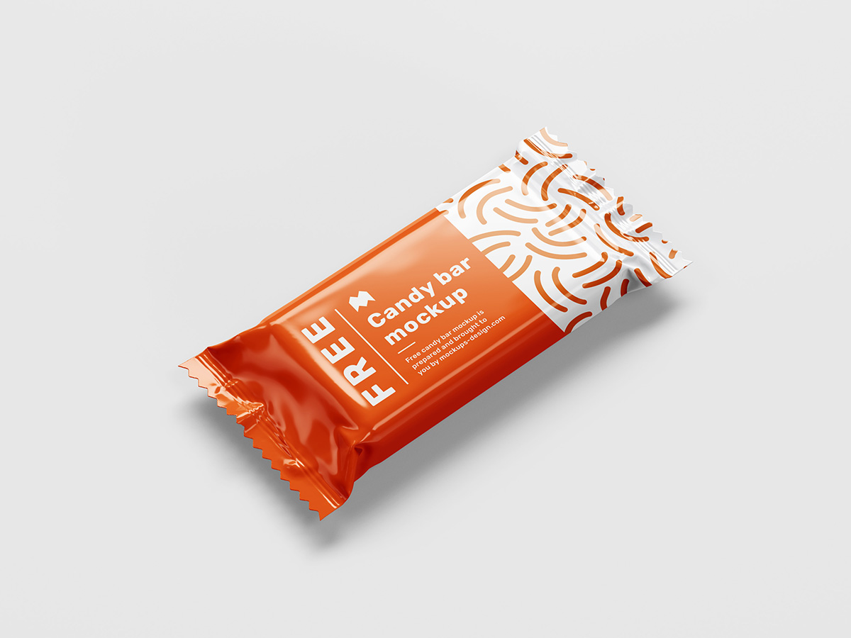 Free candy bar mockup