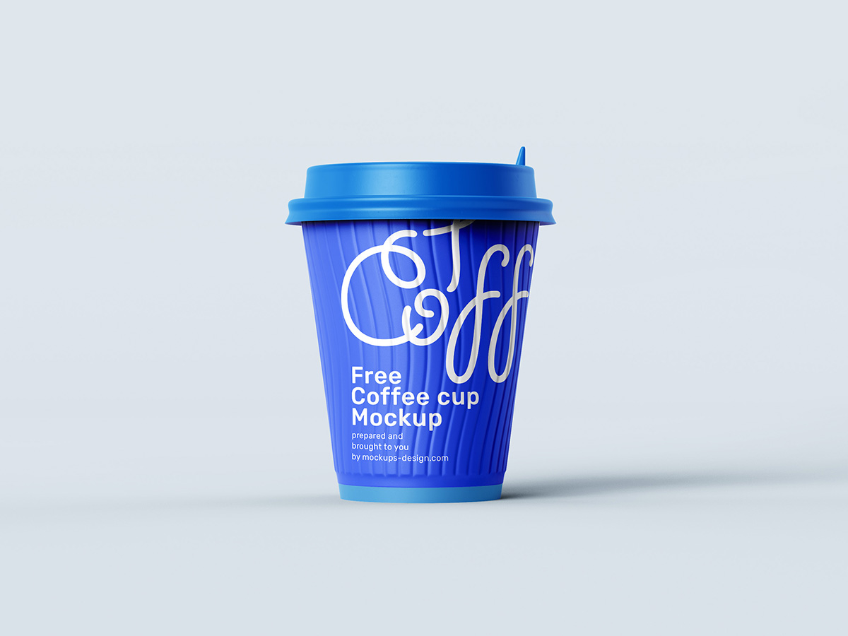 Free paper coffee cup mockup