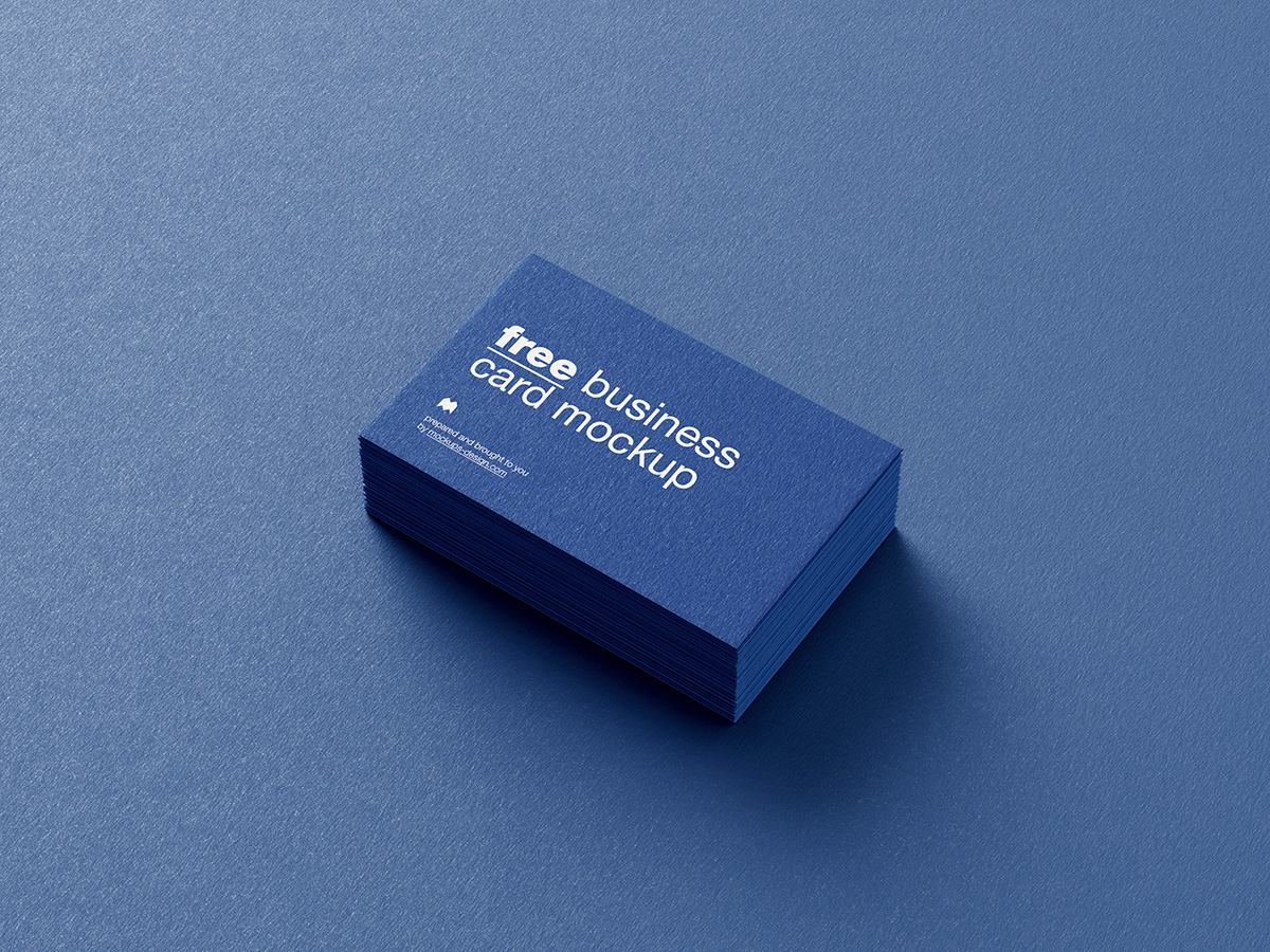 Free business cards mockup