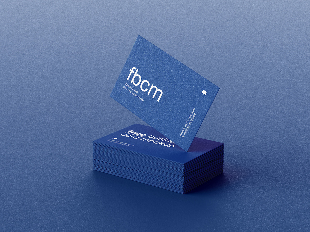 Free business cards mockup