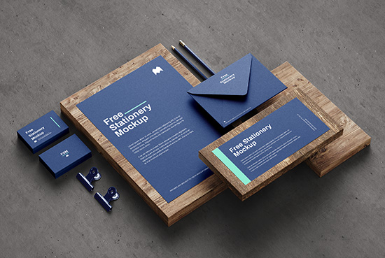 Free stationery mockup