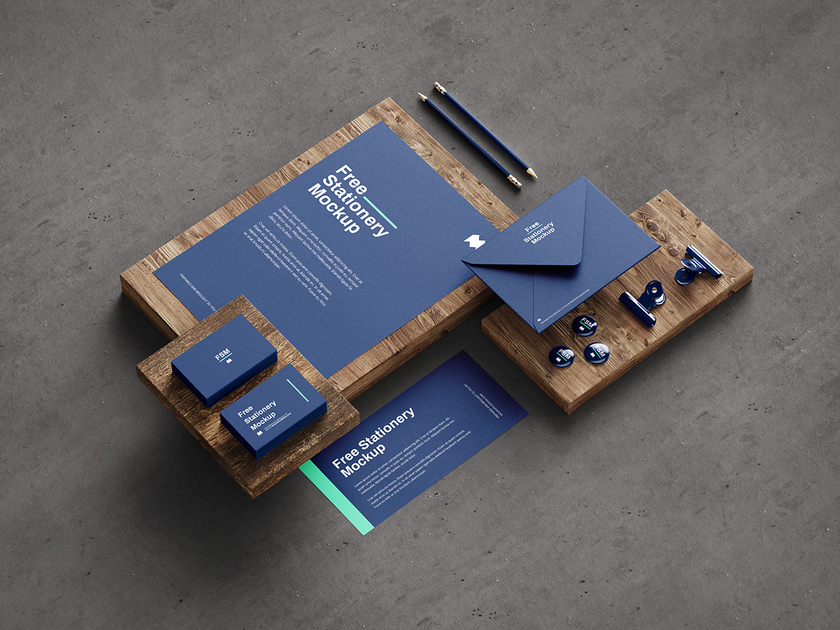 Free stationery mockup