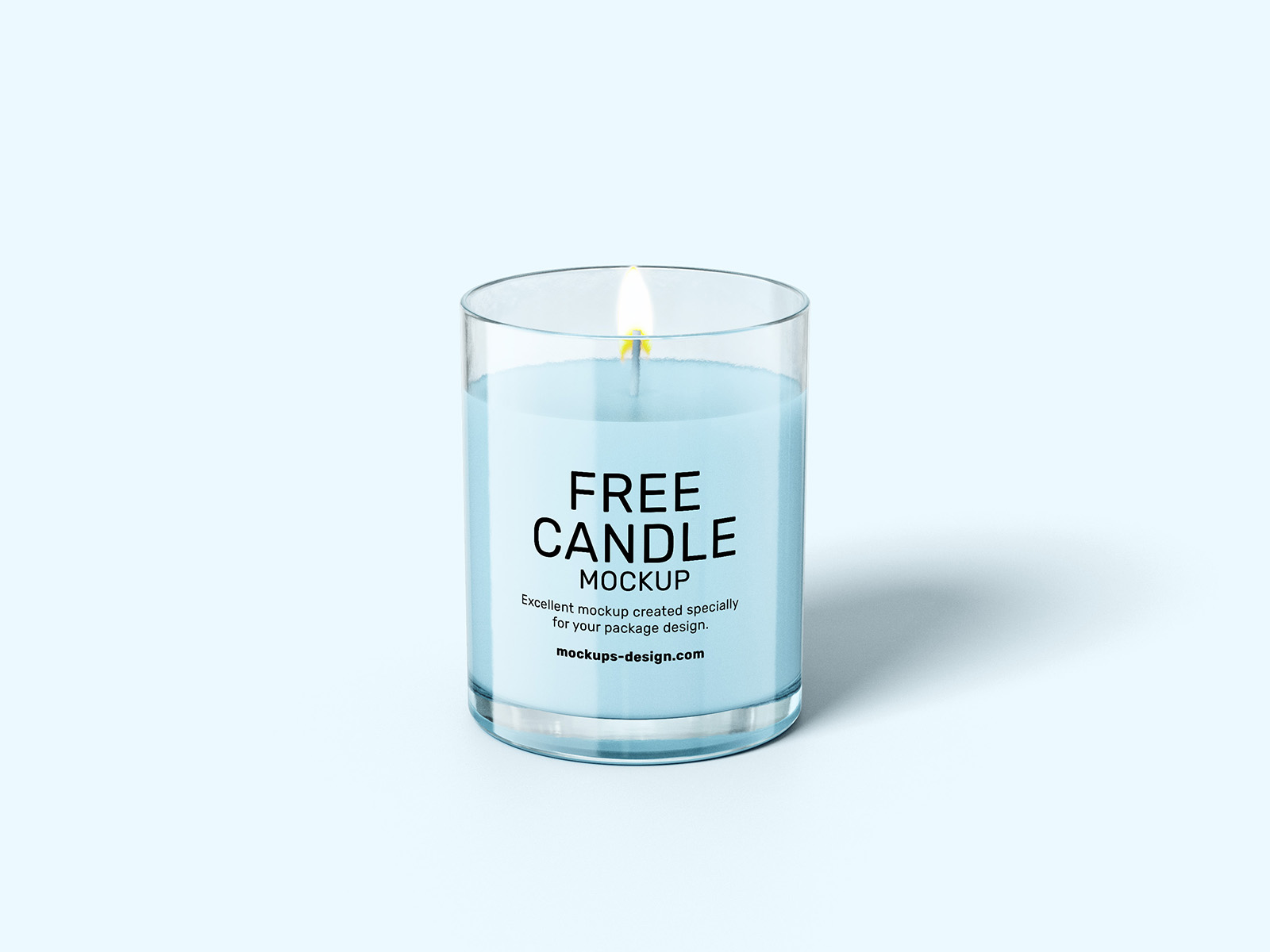Free candle mockup