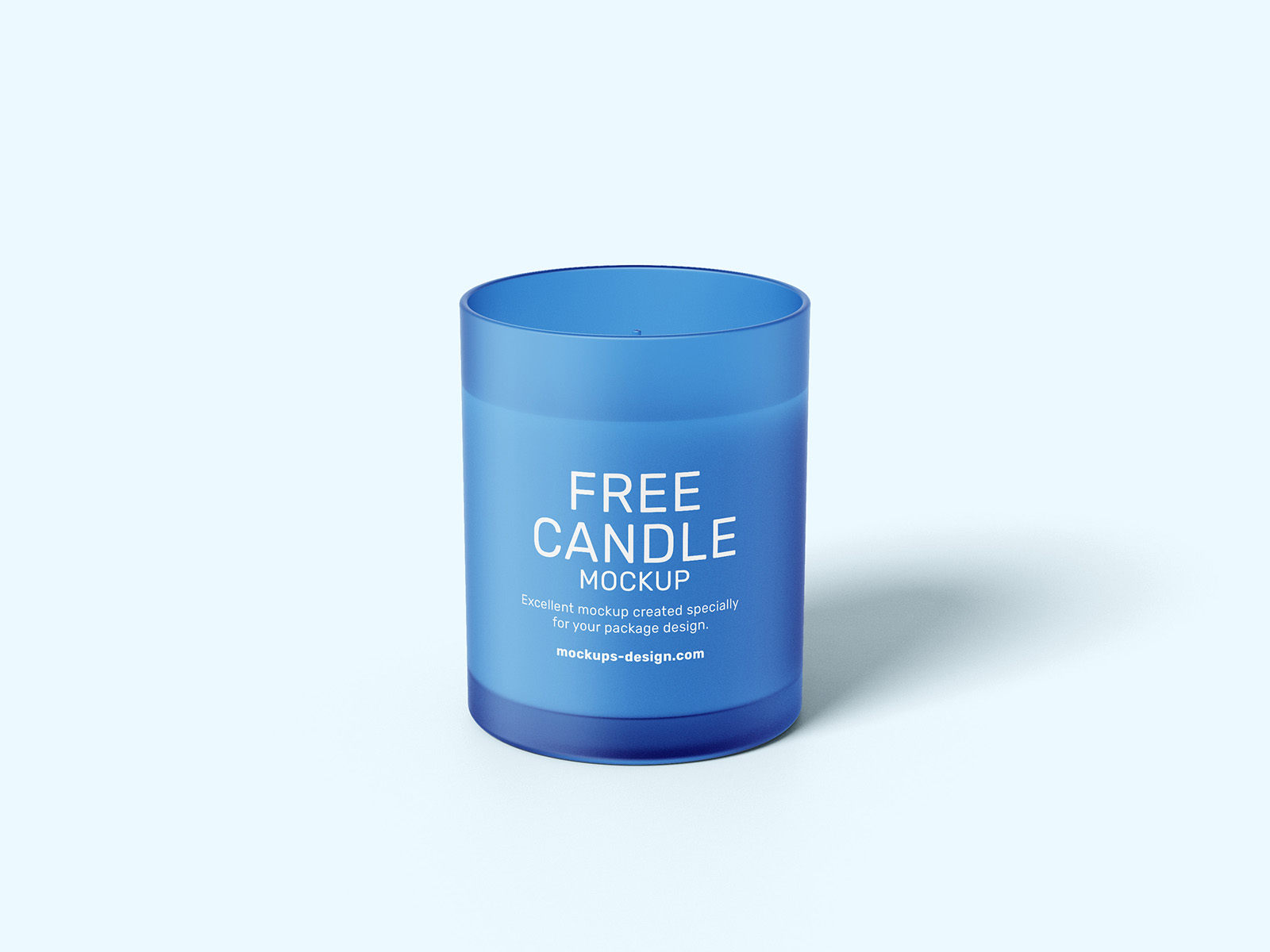 Free candle mockup