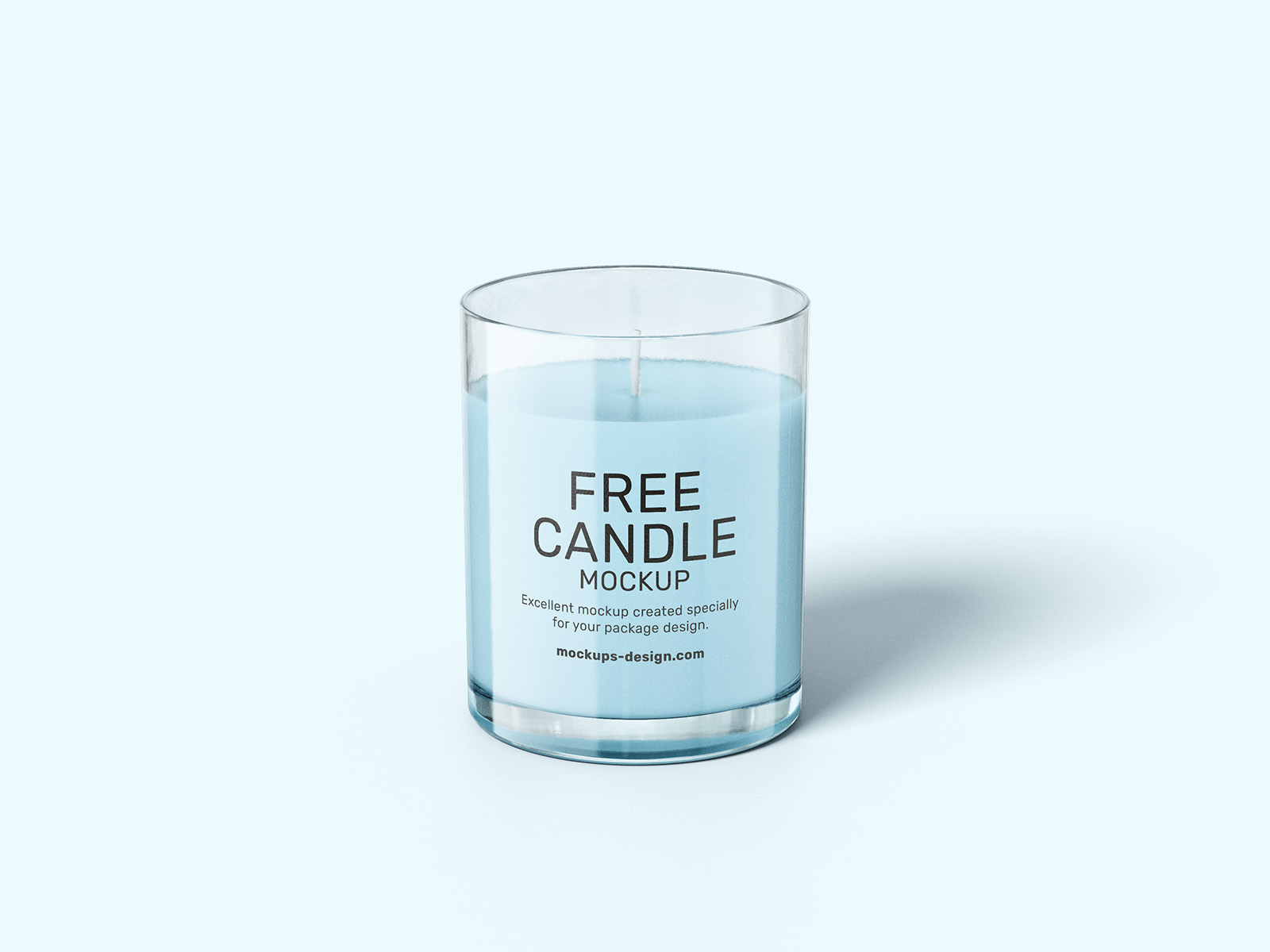 Free candle mockup