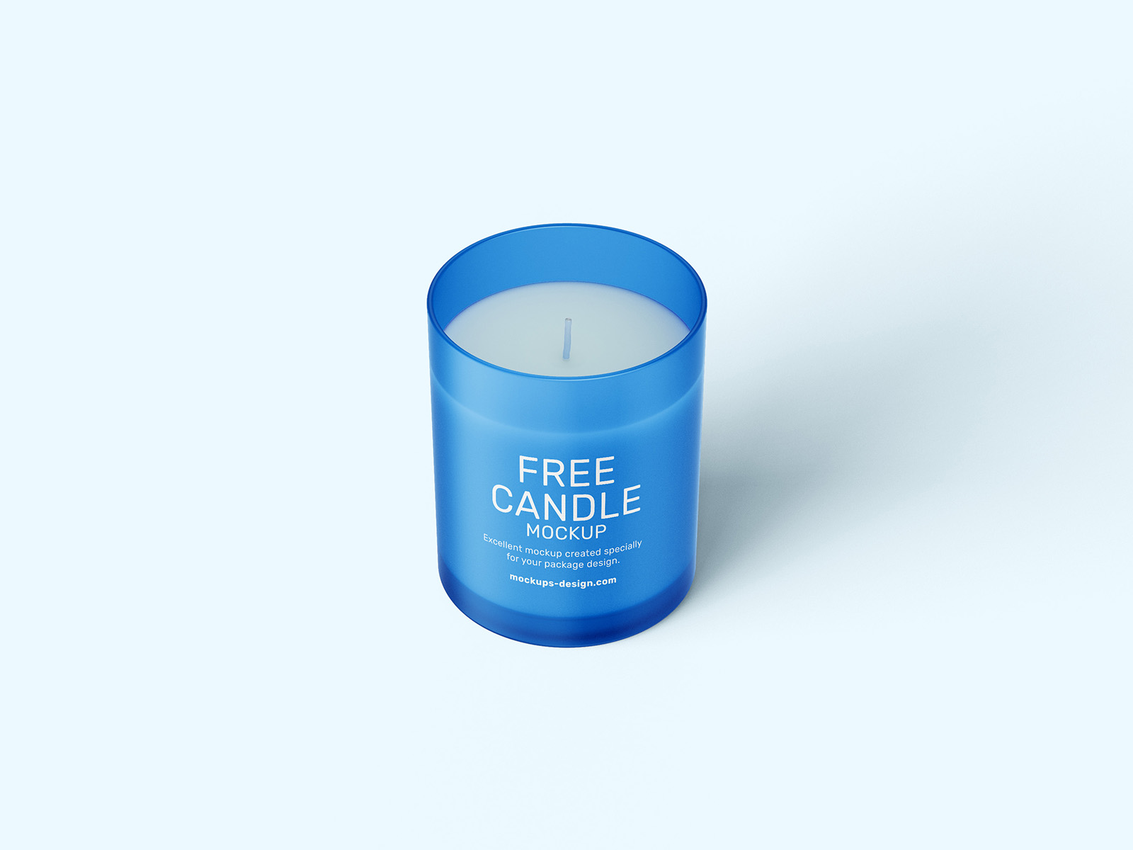 Free candle mockup