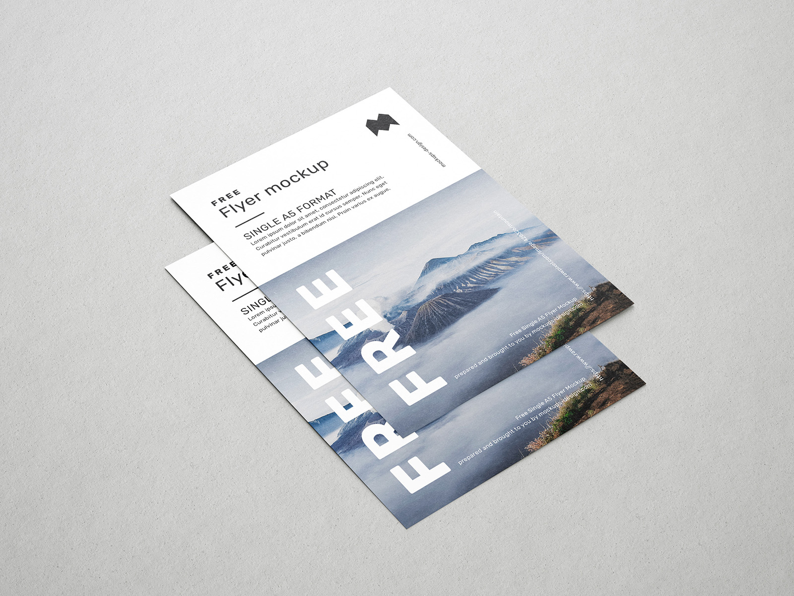 Download Free A5 Flyer Mockup Mockups Design