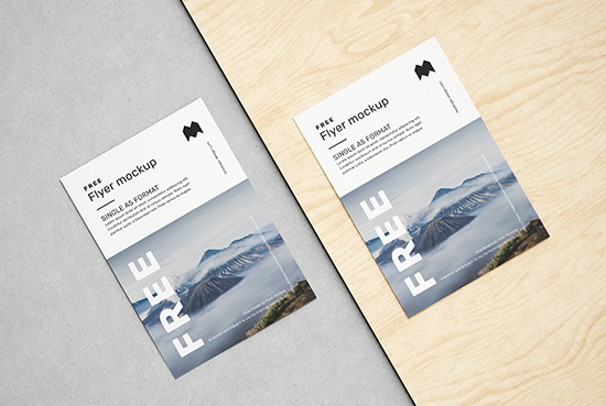 New Free Mockups – Free A5 flyer mockup – Download Now