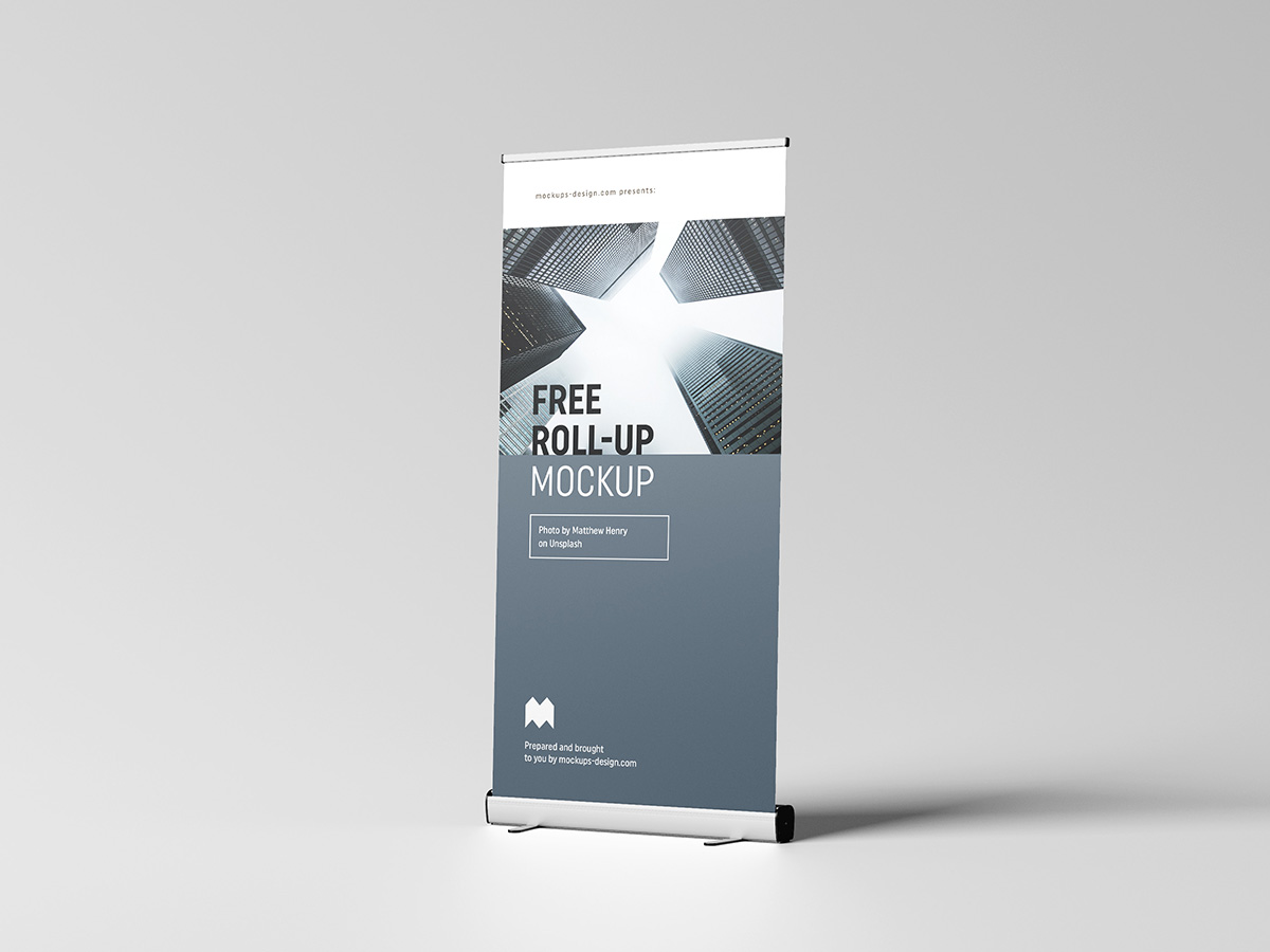 Free roll-up mockup / 100x200 cm