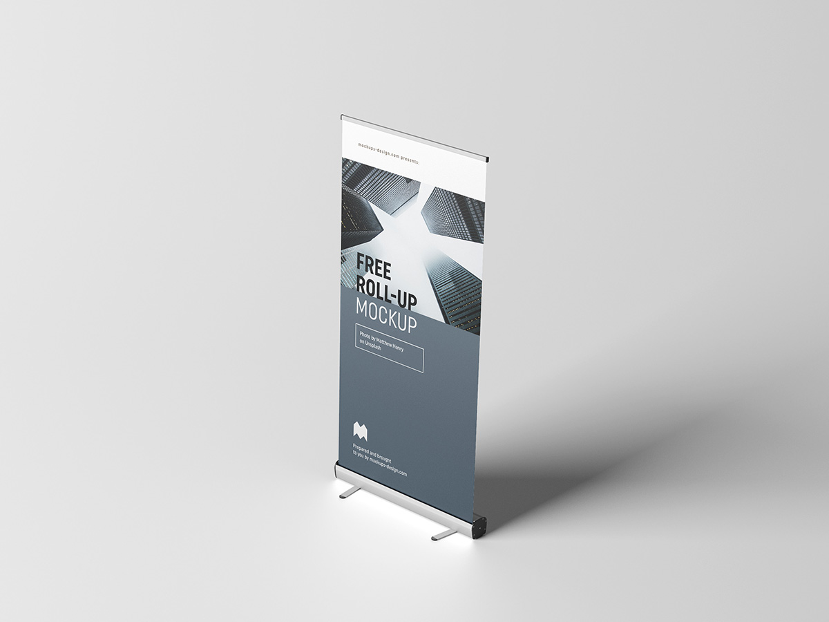 Free roll-up mockup / 100x200 cm