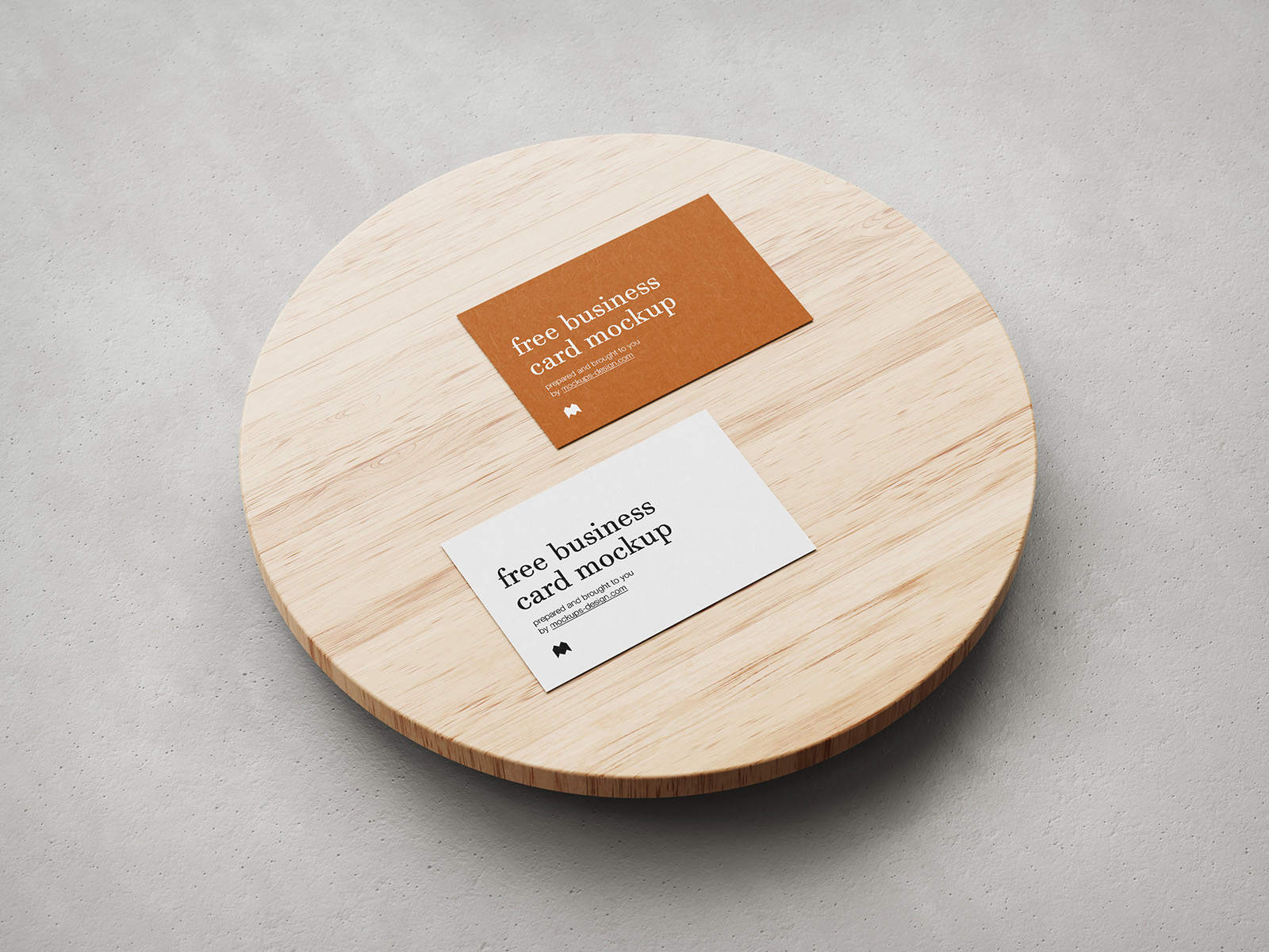 Free business cards mockup