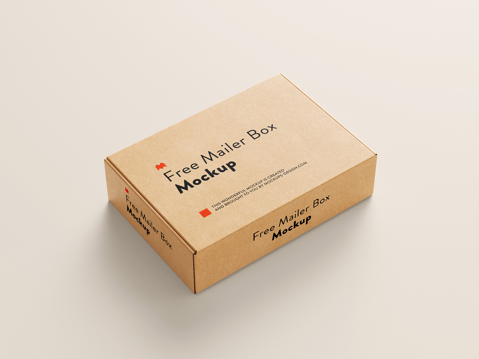 Free mailer box mockup - Mockups Design