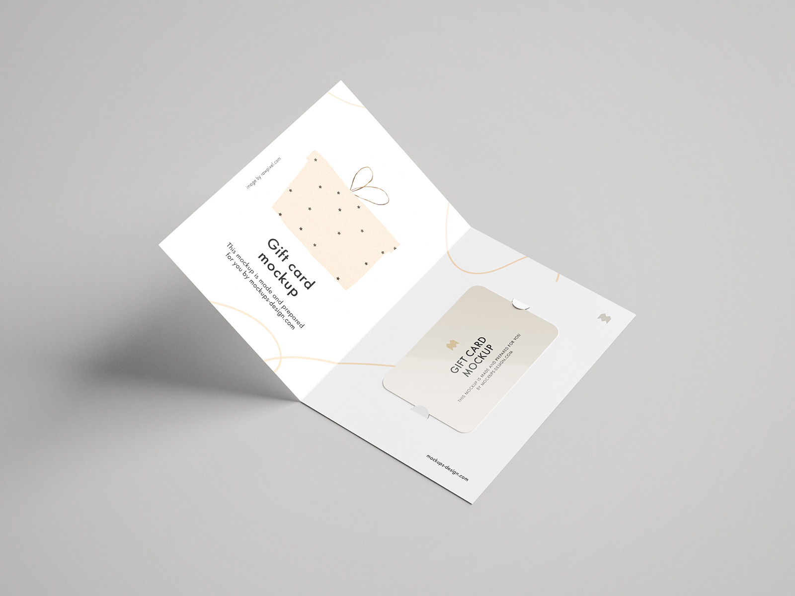 Download Free Gift Card Mockup Mockups Design