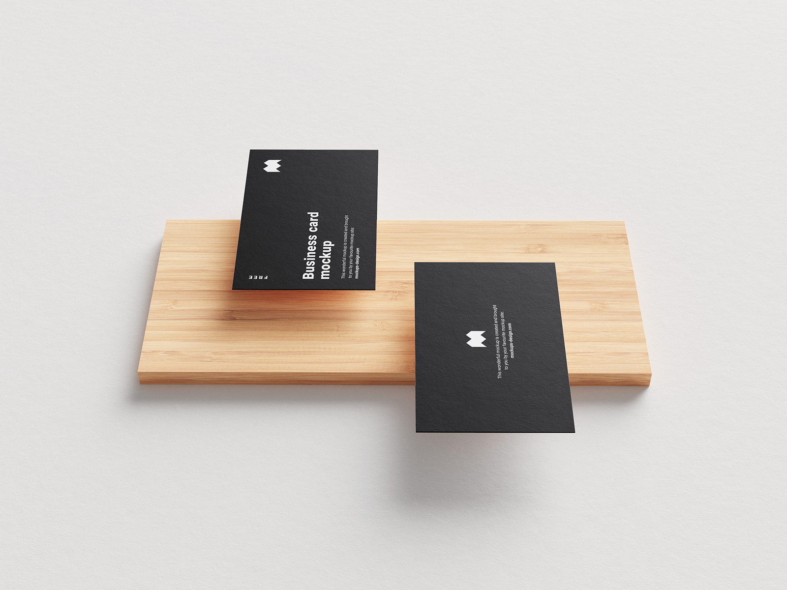 Free business cards mockup