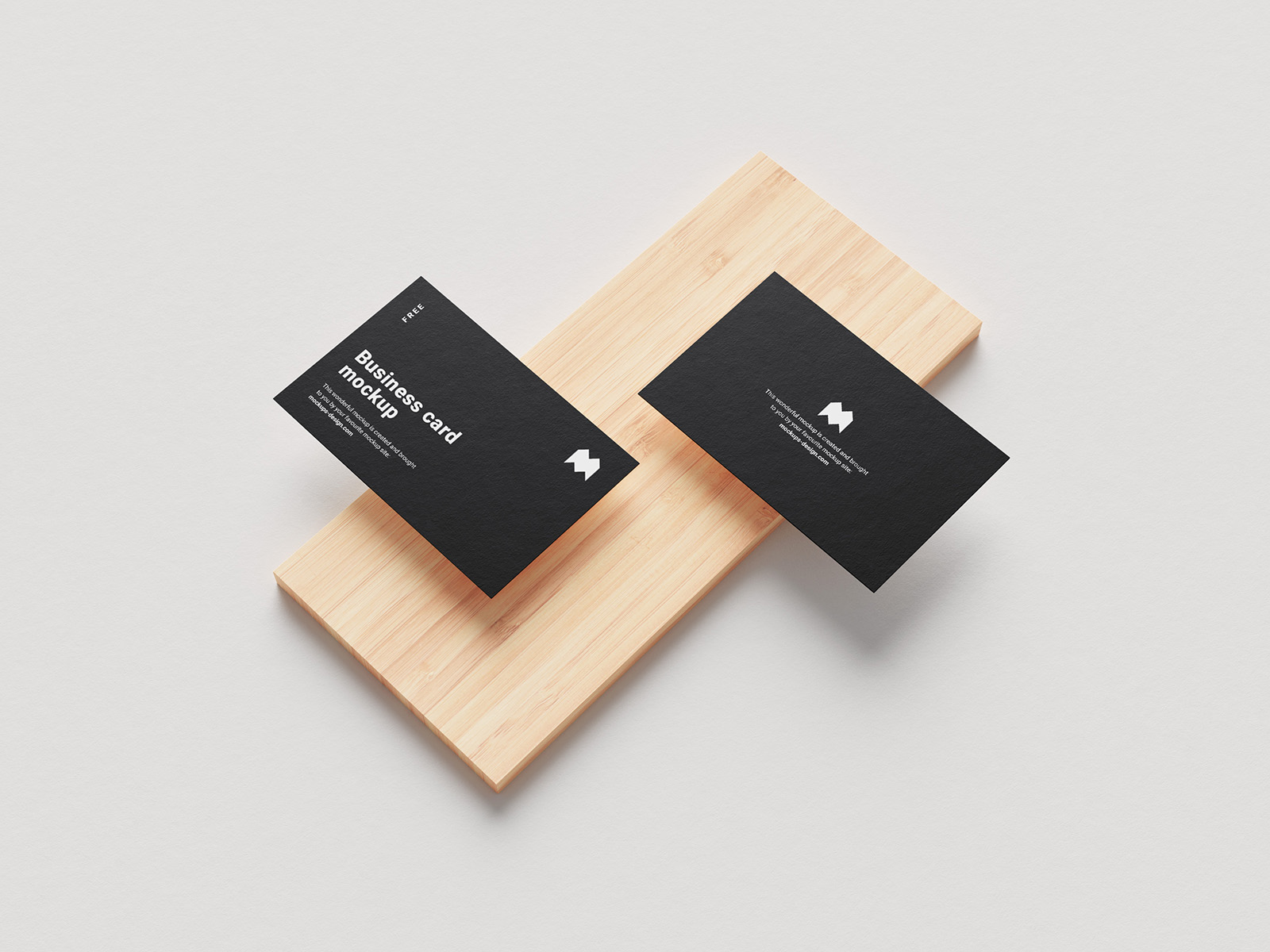 Free business cards mockup