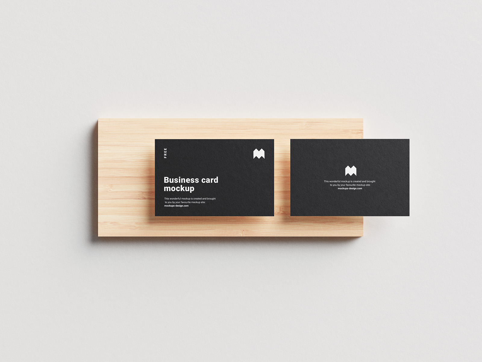 Free business cards mockup