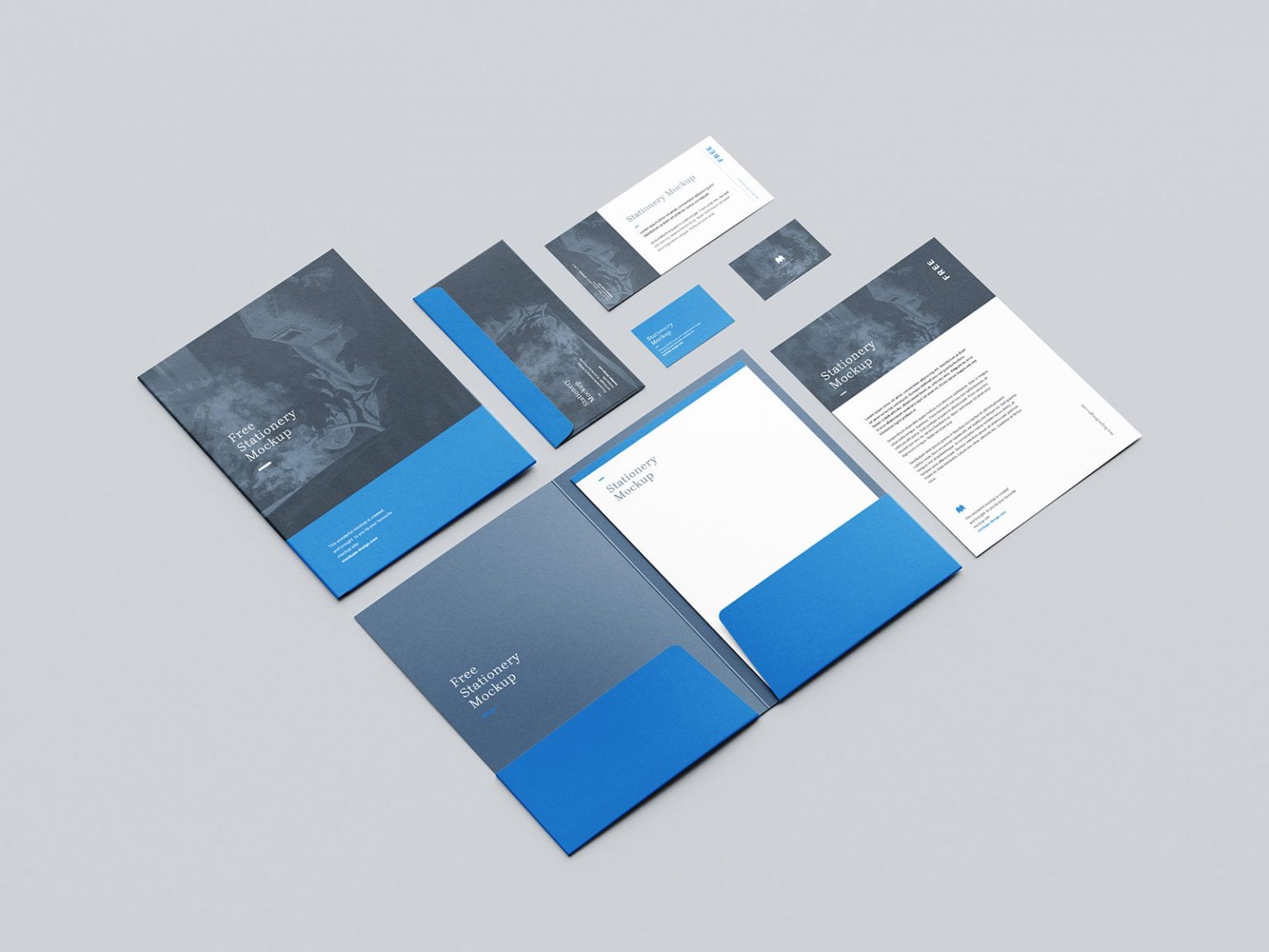 Free stationery mockup Mockups Design