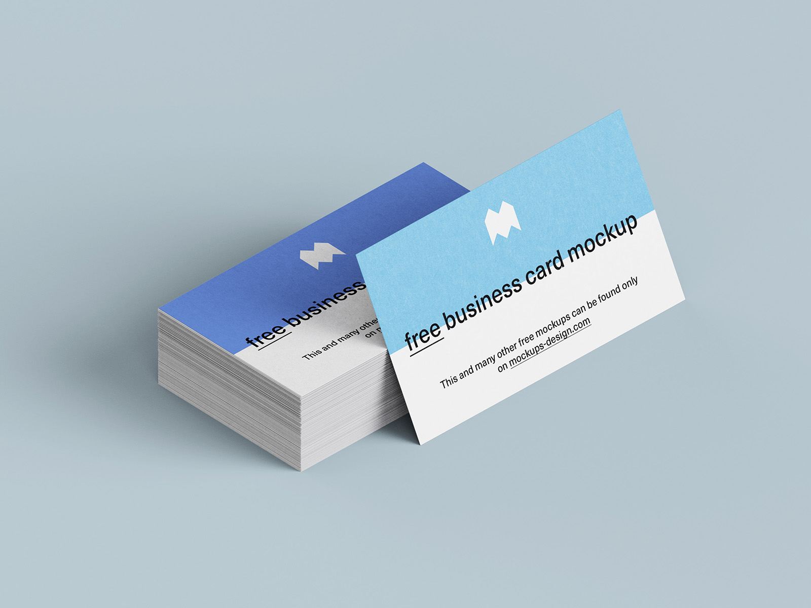 Free business cards mockup