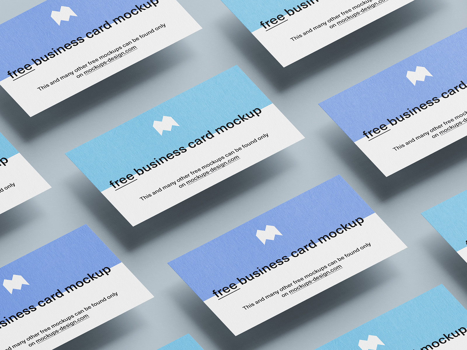 Free business cards mockup