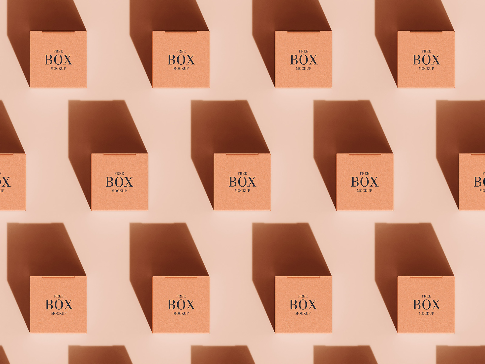 Free box (in grid layout) mockup - Mockups Design