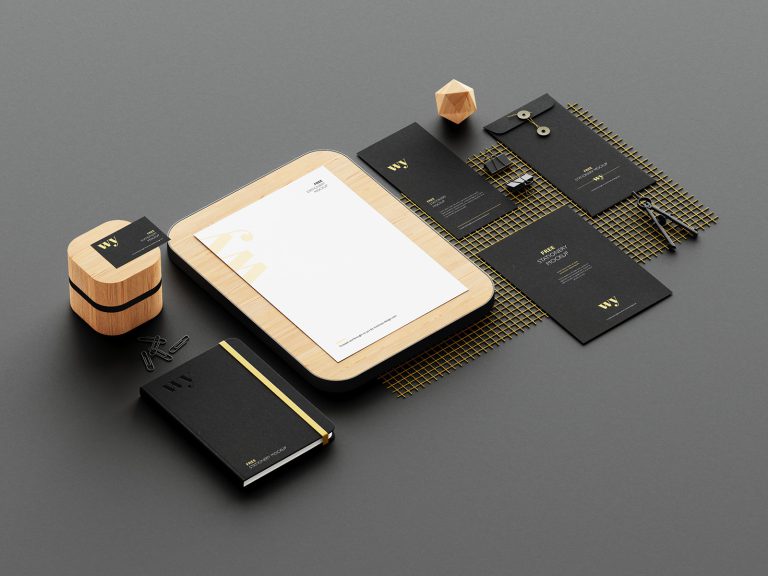 Free stationery mockup Mockups Design Free Premium Mockups