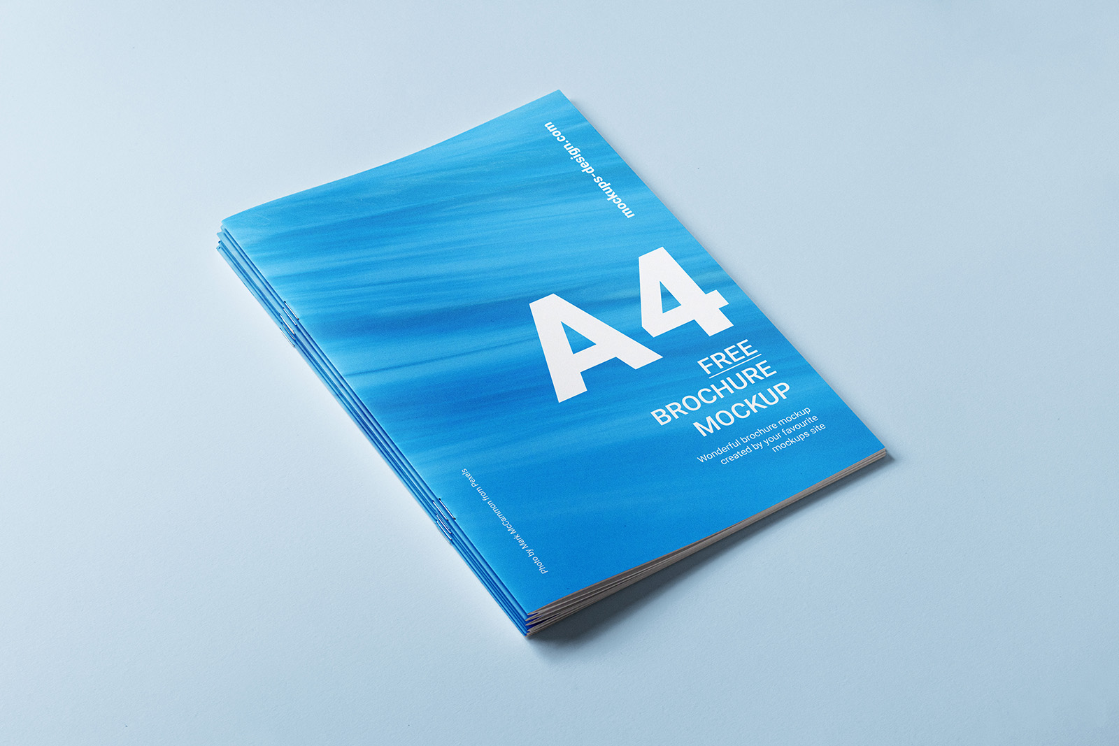 A4 brochure cover mockup