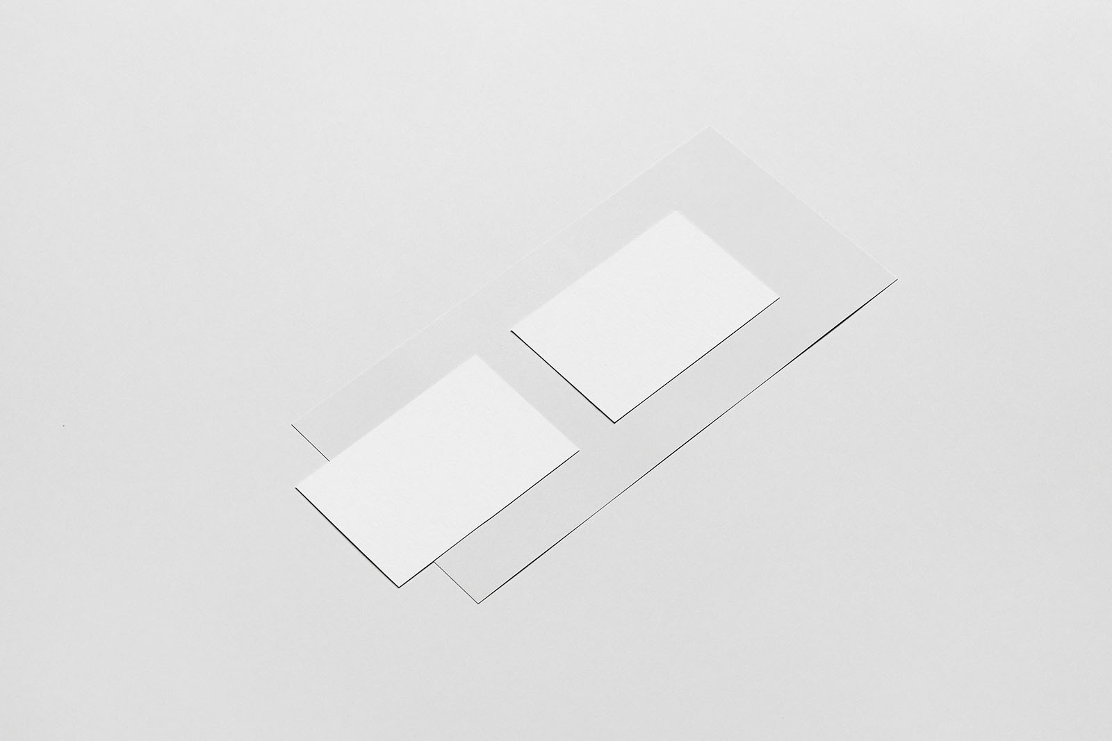 Business card with paper mockup